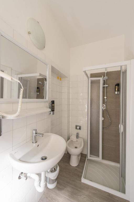 Koupelna v ubytování Hotel Primo