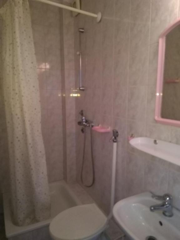 Koupelna v ubytování Hostel Malva