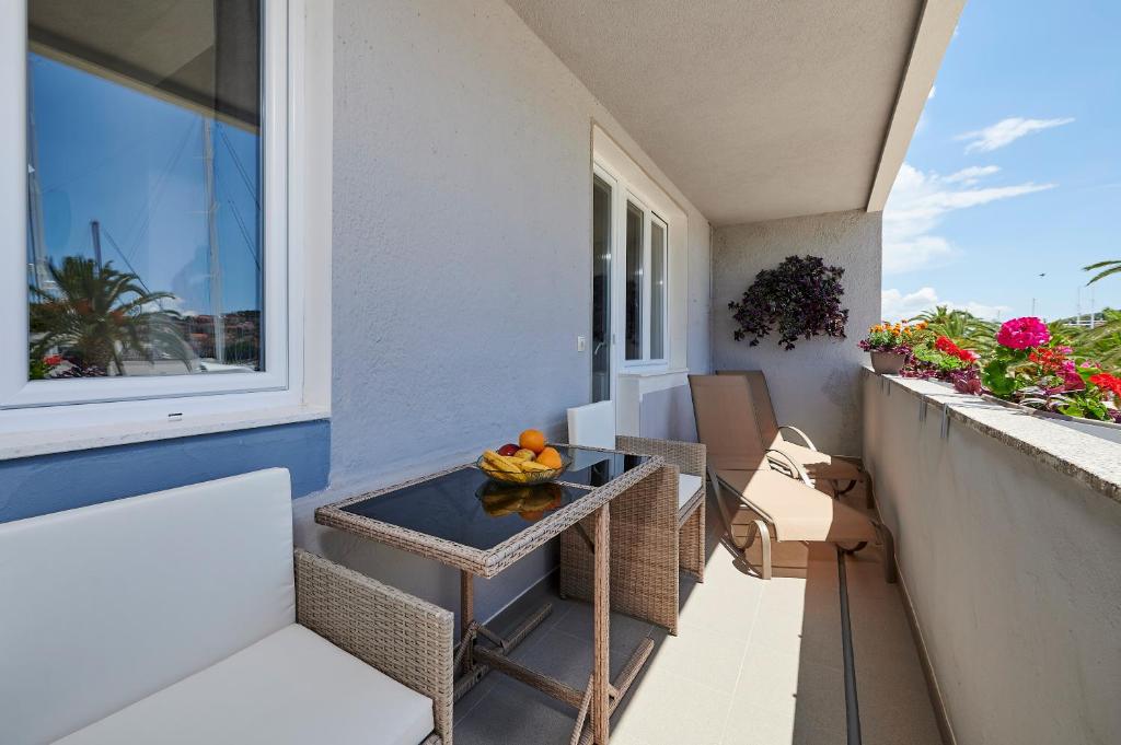 Balkón alebo terasa v ubytovaní Apartment Stella old town Trogir, with balcony