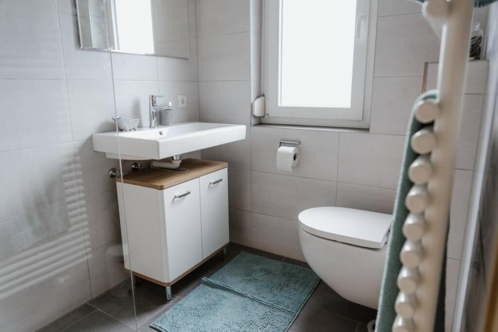Koupelna v ubytování Ferienhaus Barbara