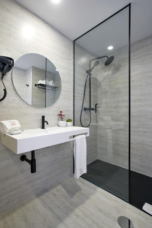 Koupelna v ubytování Hotel Moutados