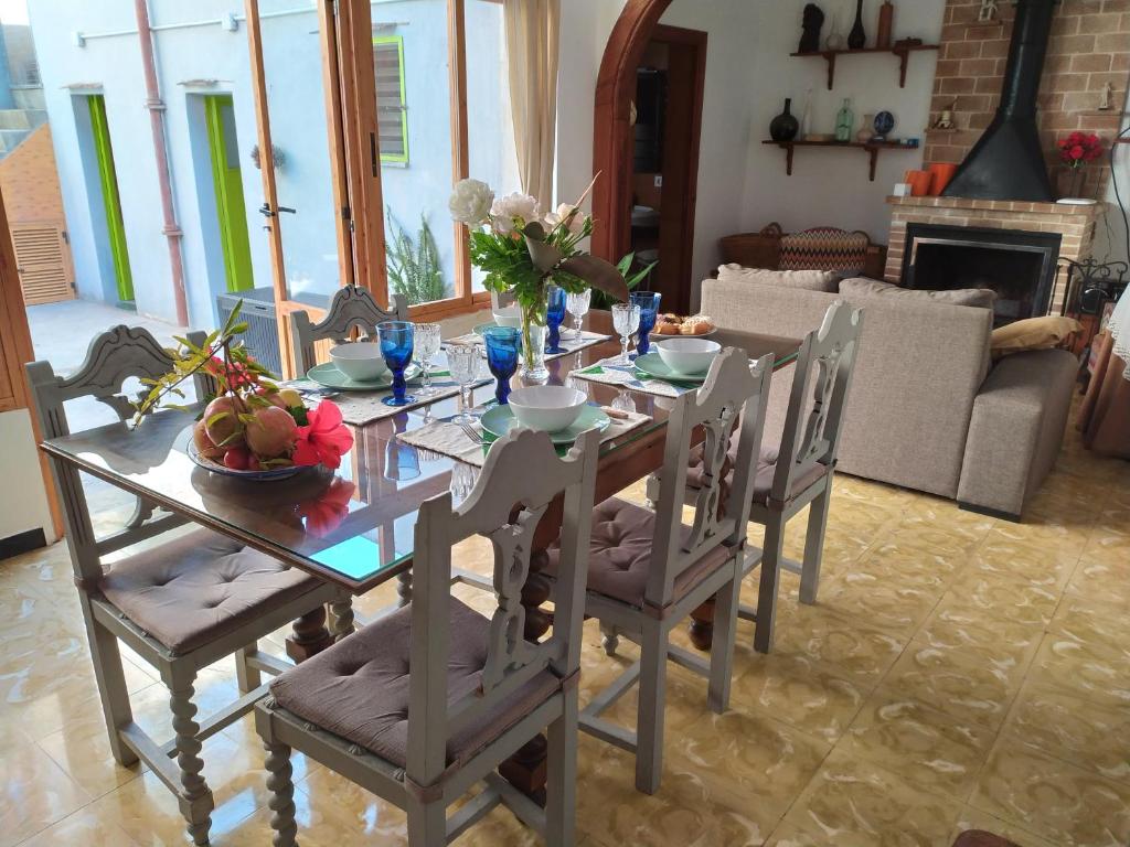 Posezení v ubytování Casa Mercado Sineu Blue