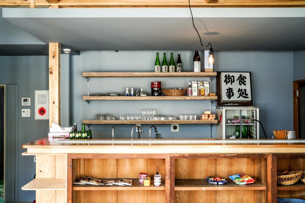 Nápoje v ubytování Arashima Hostel
