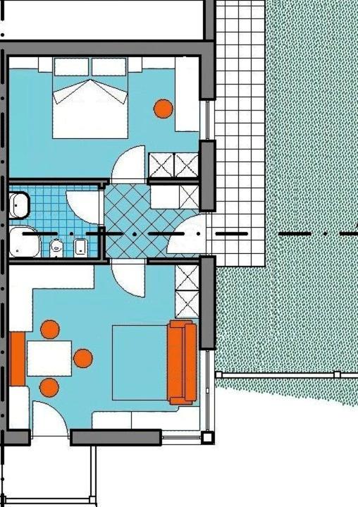 Plan piętra w obiekcie Lü de Rü