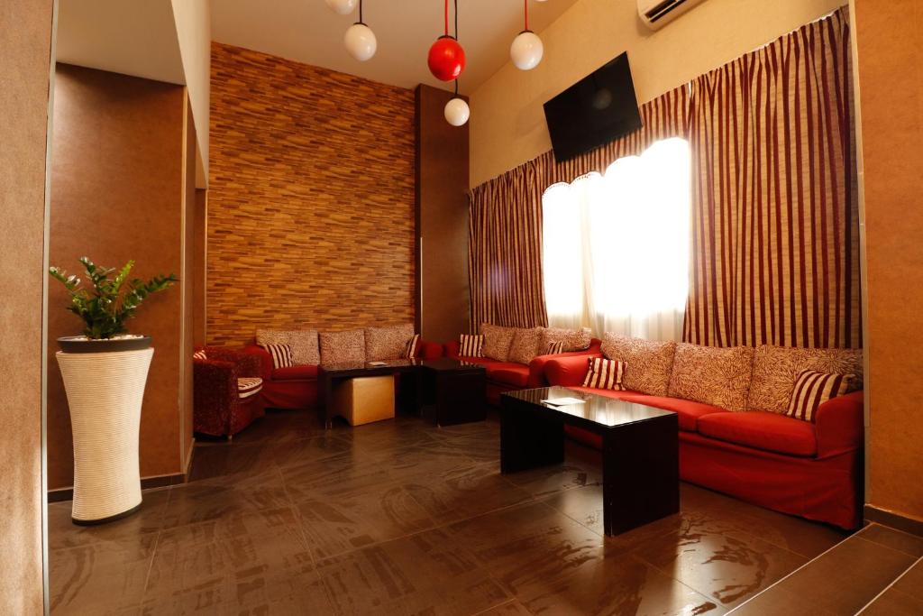 Posezení v ubytování Athens Choice Hotel