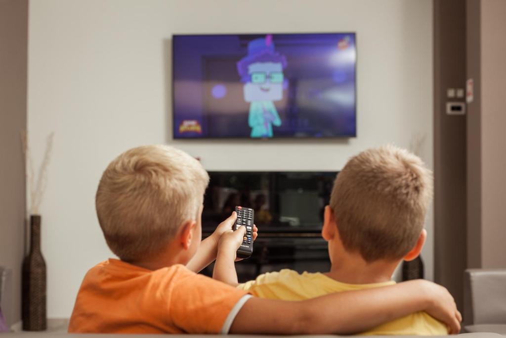 TV a/nebo společenská místnost v ubytování Hotel Gioia