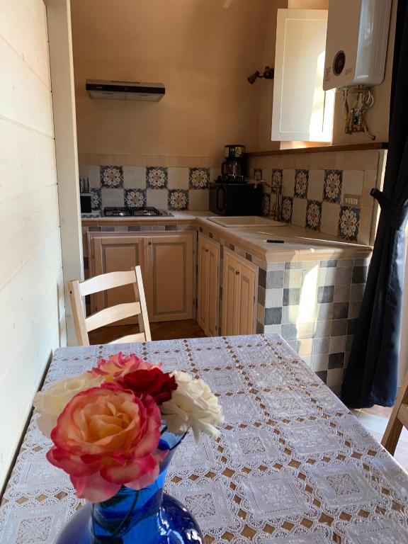 Kuchyň nebo kuchyňský kout v ubytování Agriturismo Pratofranco