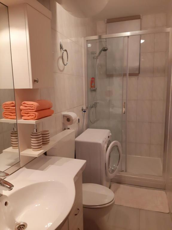 Kúpeľňa v ubytovaní Apartments Agrijan