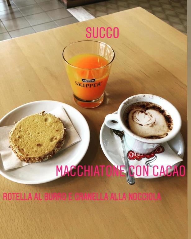 Možnosti snídaně pro hosty v ubytování Caffè Martini
