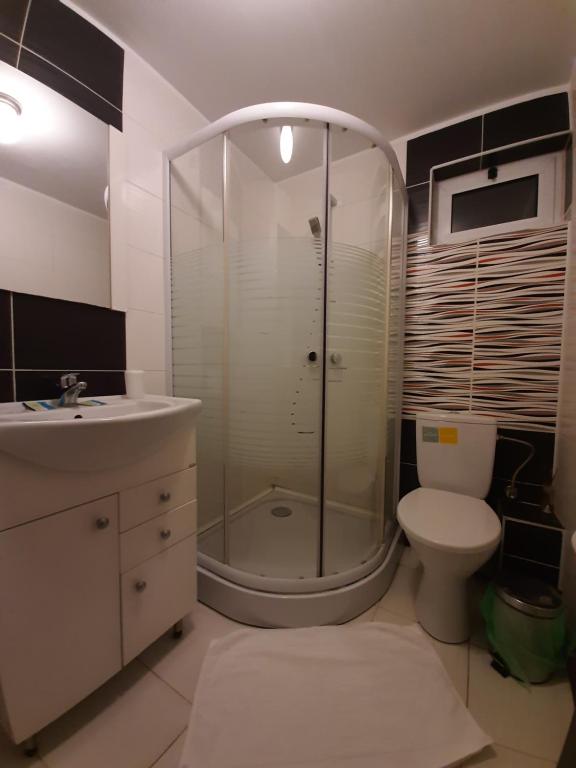 Koupelna v ubytování Casa Flamingo