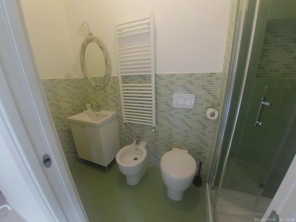 Koupelna v ubytování B&B DUE SORELLE