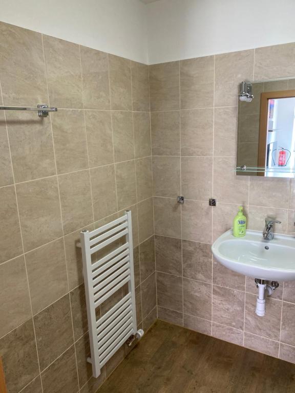 Koupelna v ubytování Apartmány Krupka