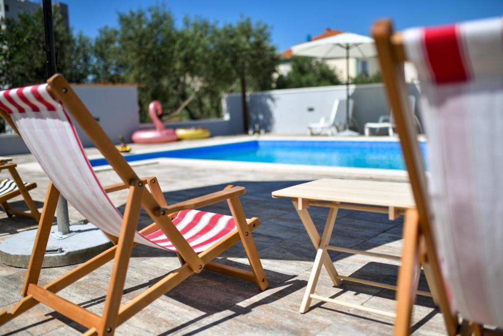 Bazén v ubytovaní Pool house LUKA alebo v jeho blízkosti