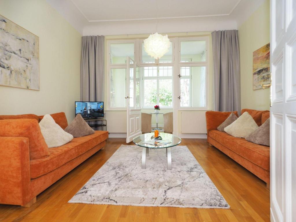 Posezení v ubytování Villa Annelies Wohnung 1