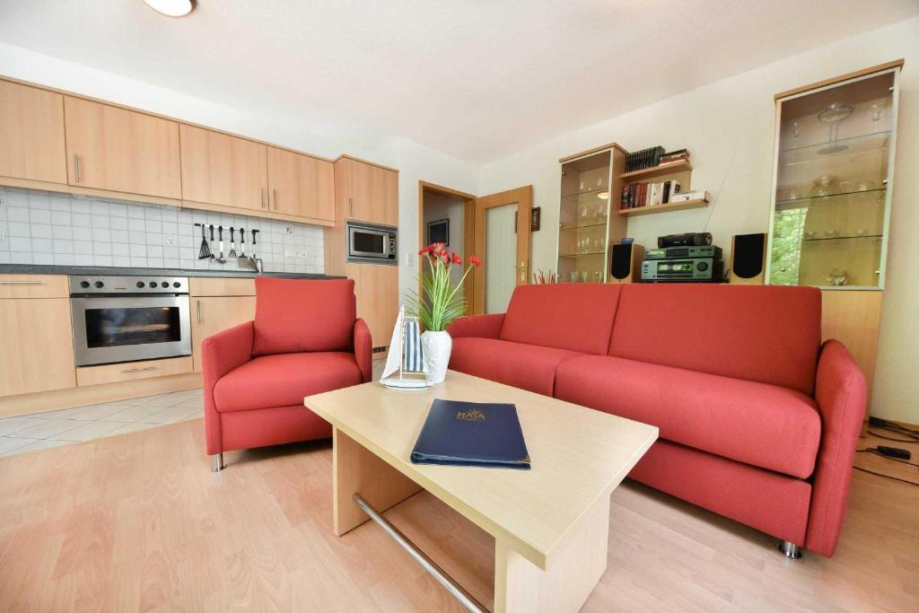 Kuchyň nebo kuchyňský kout v ubytování Haus Strandoase 23