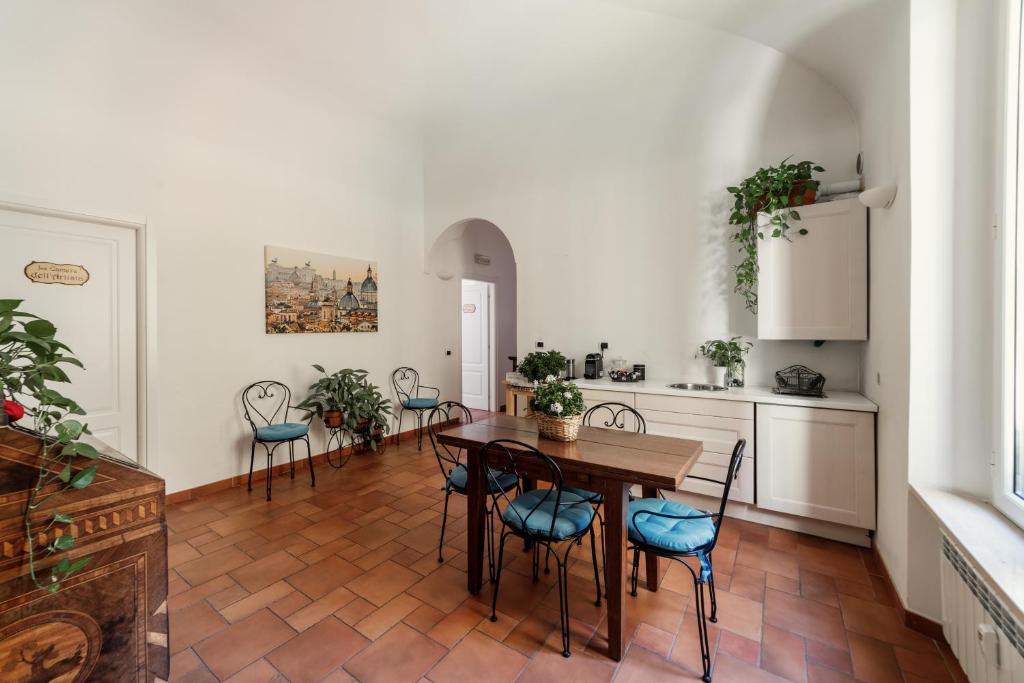 Kuchyň nebo kuchyňský kout v ubytování B&B Domus Quiritum