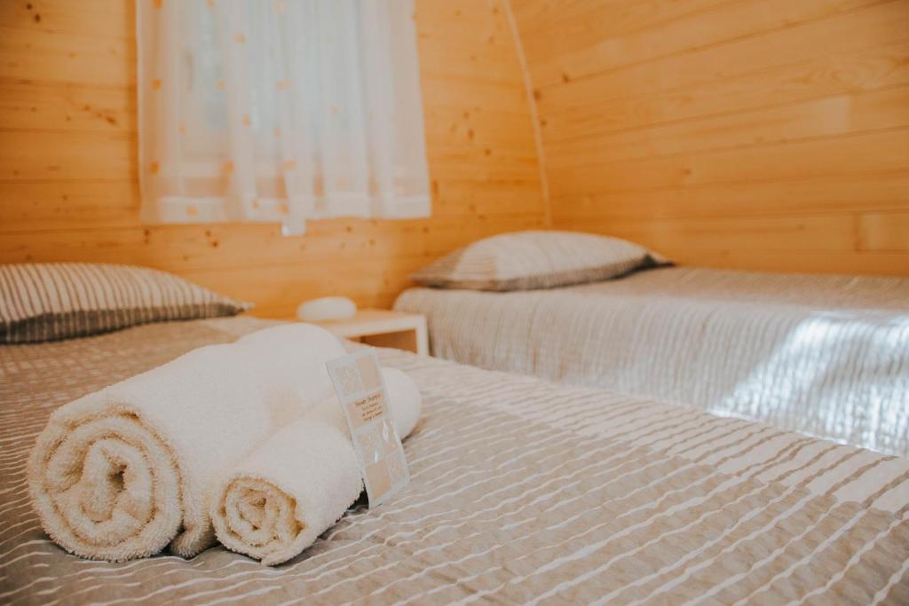 Letto o letti in una camera di TOP rafting center