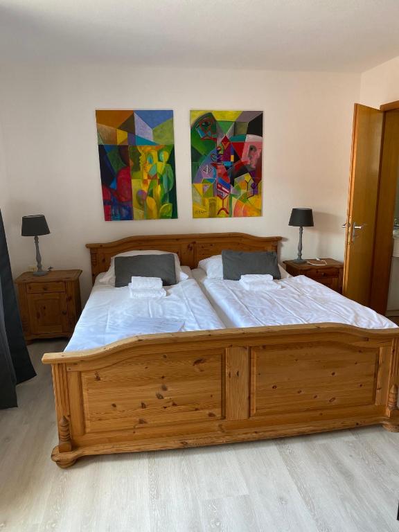Postel nebo postele na pokoji v ubytování Hotel Bettelhaus