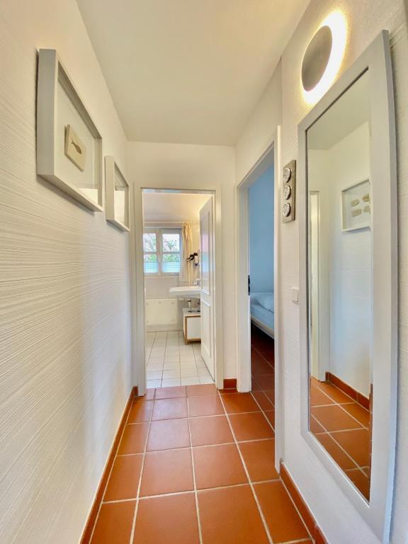 Koupelna v ubytování Strandnahe Ferienwohnung Rügen