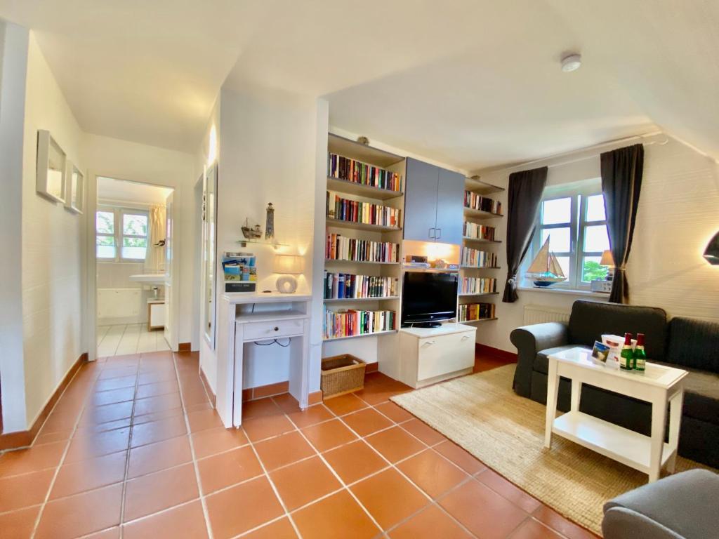 Kuchyň nebo kuchyňský kout v ubytování Strandnahe Ferienwohnung Rügen