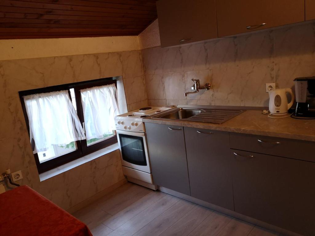 Kuchyňa alebo kuchynka v ubytovaní Apartment Gina