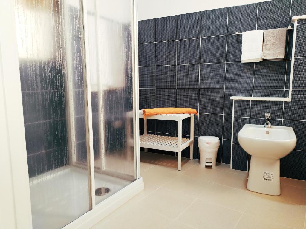 Koupelna v ubytování Lo Spicchio b&b