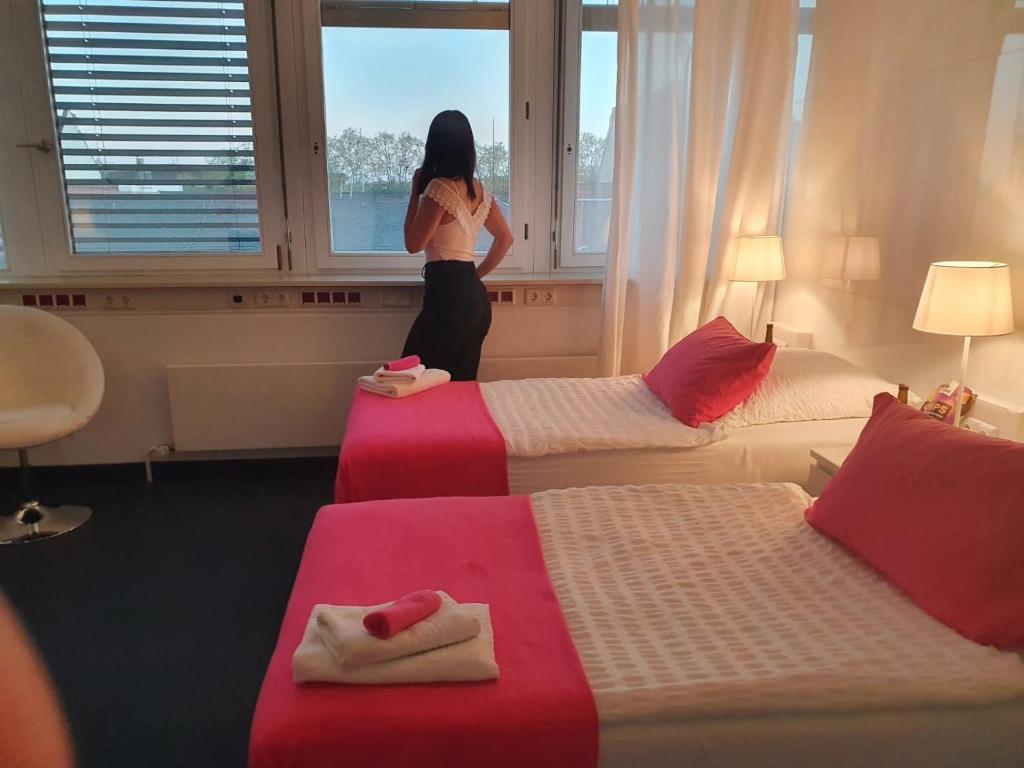 Postel nebo postele na pokoji v ubytování Business Hotel Wiesbaden PRIME