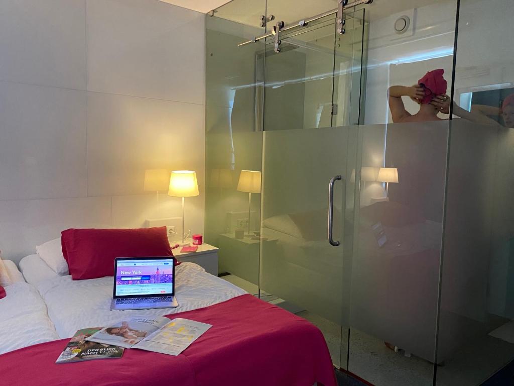 Koupelna v ubytování Business Hotel Wiesbaden PRIME