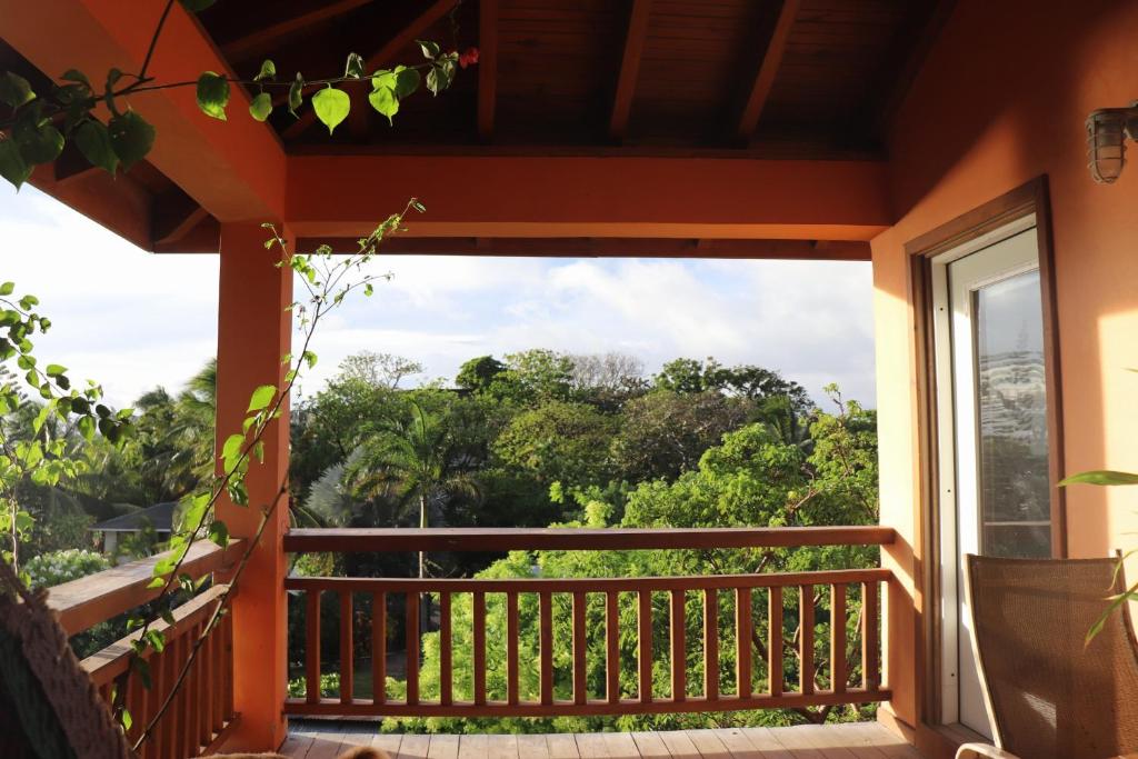 Balkón nebo terasa v ubytování Hotel Posada Seremein ,West Bay ,Roatan