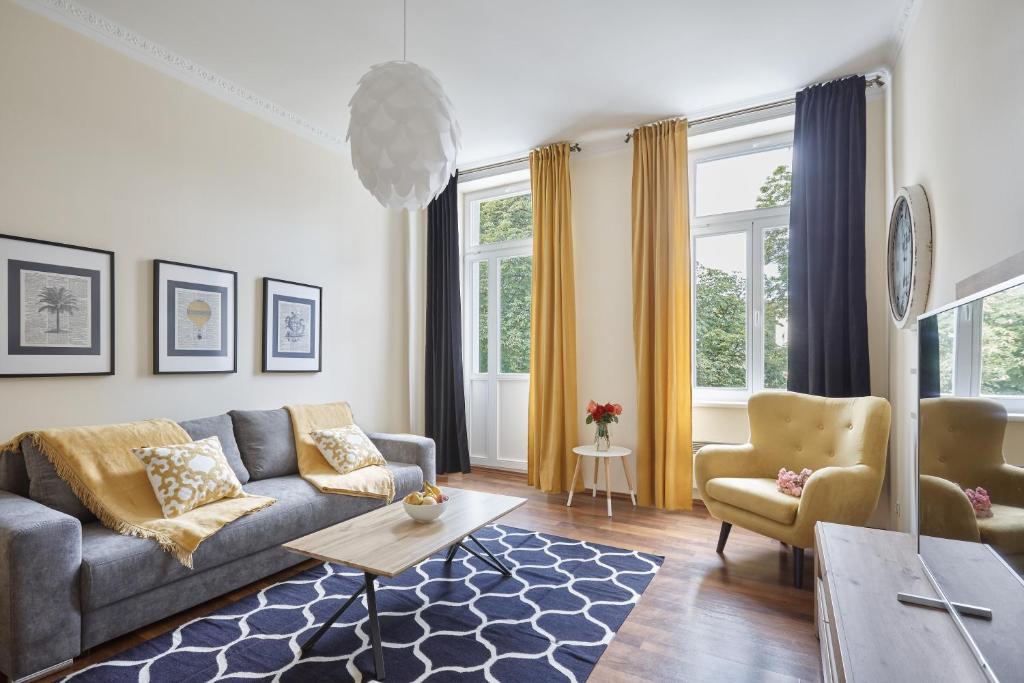 Posezení v ubytování Apartment Anglicka 138