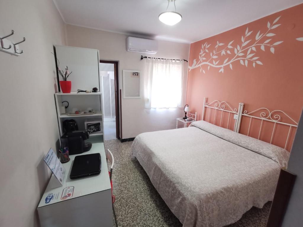 Cama o camas de una habitación en Hostal Senero