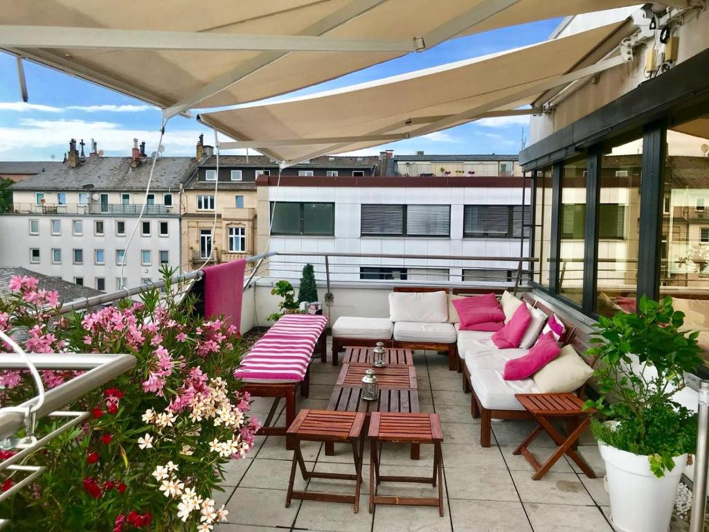 Balkón nebo terasa v ubytování Business Hotel Wiesbaden PRIME