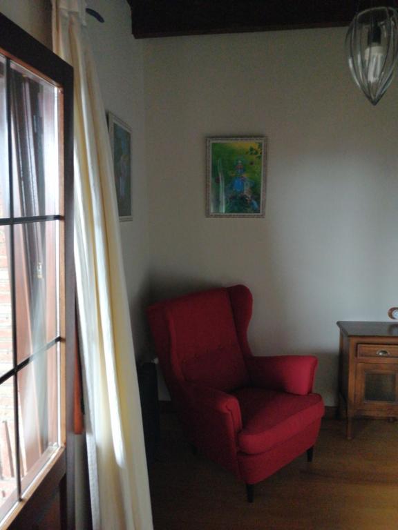 A seating area at Posada El Jardin de Angela
