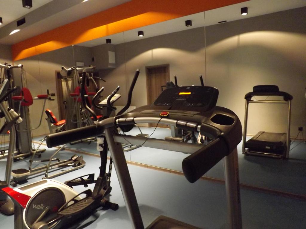 Fitness centrum a/nebo fitness zařízení v ubytování Zajazd Bieszczadzka Ostoja