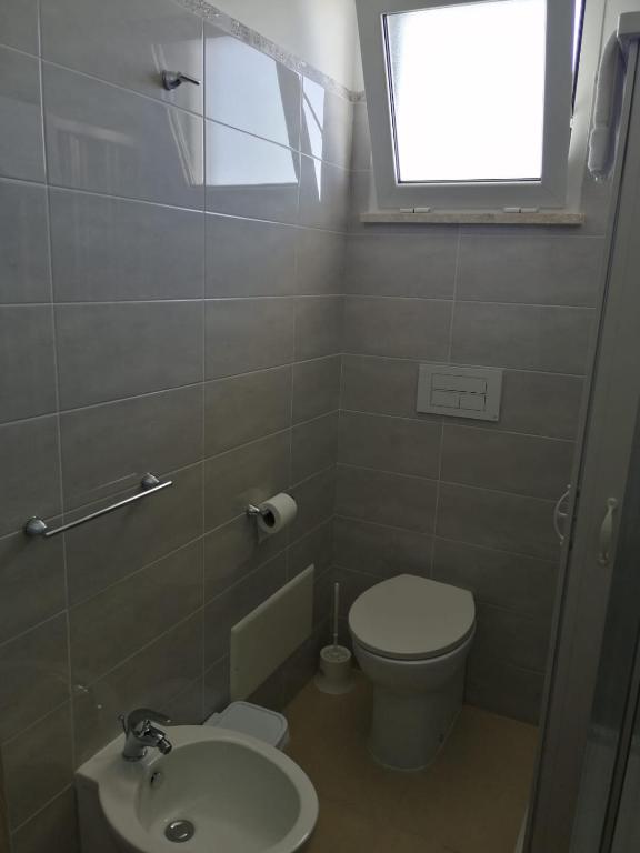 Koupelna v ubytování Hotel Tirreno Formia