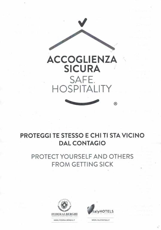 Certifikát, hodnocení, plakát nebo jiný dokument vystavený v ubytování Hotel Vela Azzurra