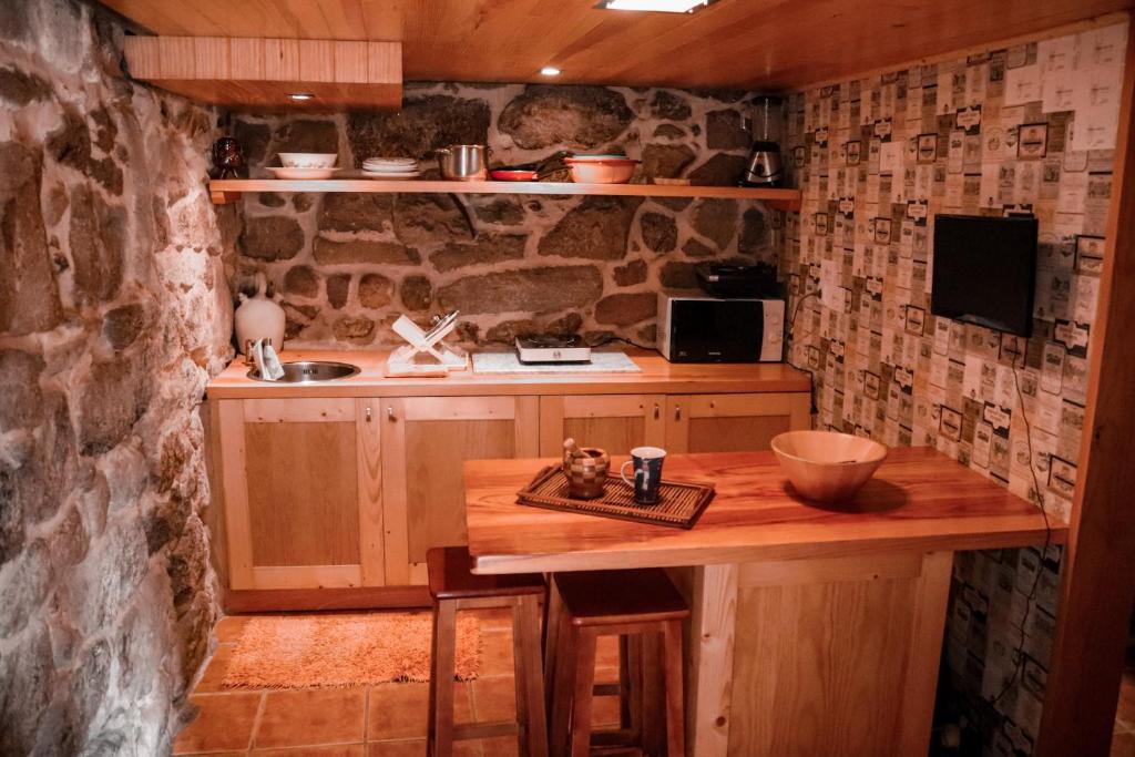 Kjøkken eller kjøkkenkrok på Casa da mestre