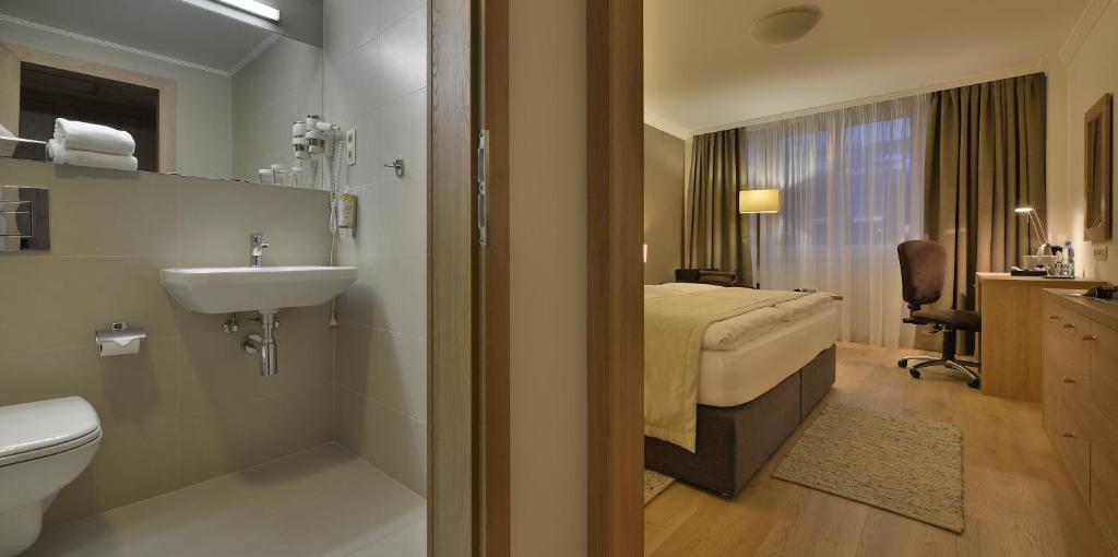 Kúpeľňa v ubytovaní Apollo Hotel Bratislava