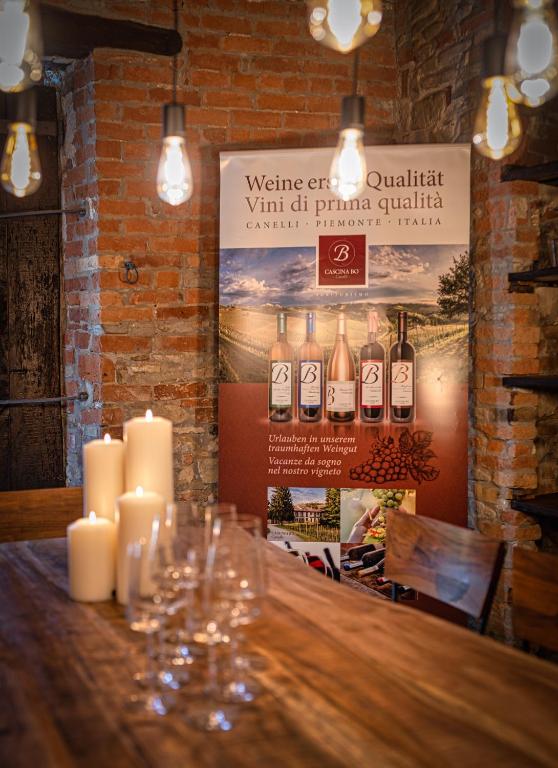 Nápoje v ubytování Cascina Bo