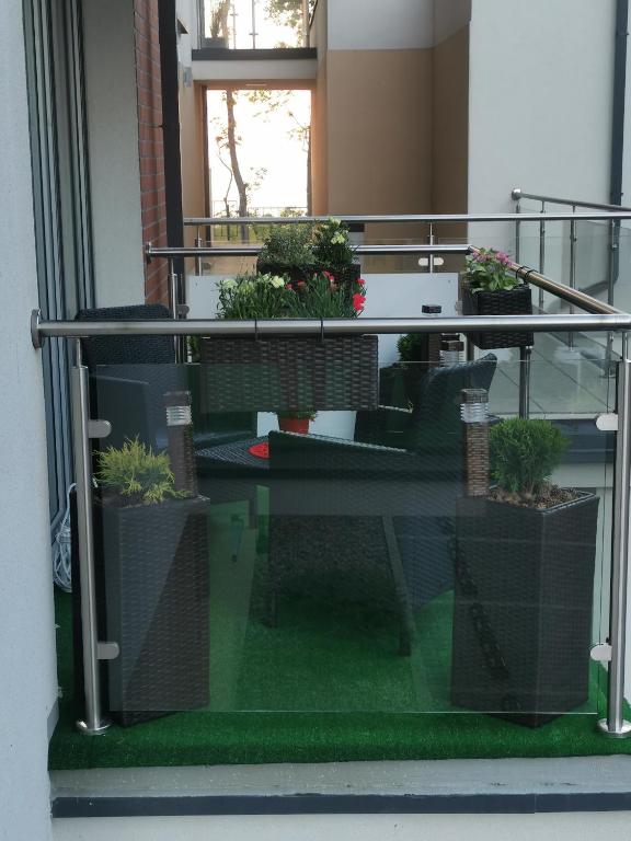 Balkón alebo terasa v ubytovaní Apartament Ibiza przy plaży