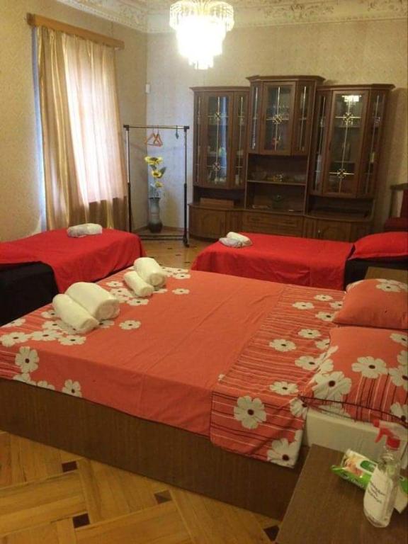 Postel nebo postele na pokoji v ubytování Guesthouse Raisa