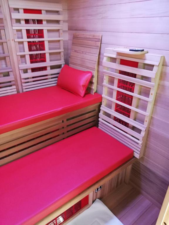 Postel nebo postele na pokoji v ubytování Wellness Sweet Bonihu B&B