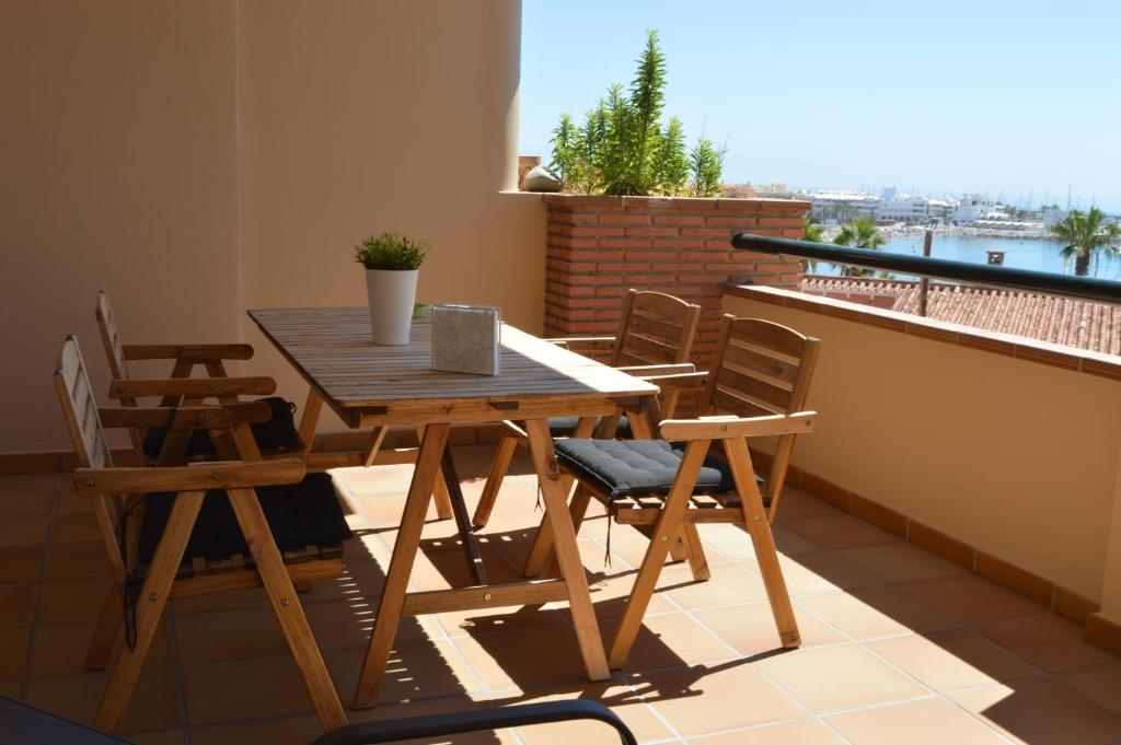 Balkón nebo terasa v ubytování Estupendo apartamento con vistas al mar