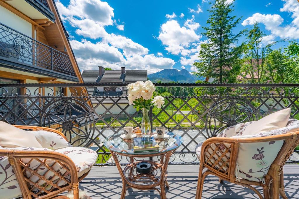 Nespecifikovaný výhled na hory nebo výhled na hory při pohledu z bed and breakfast
