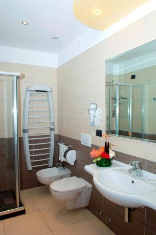 Koupelna v ubytování Hotel Risberg