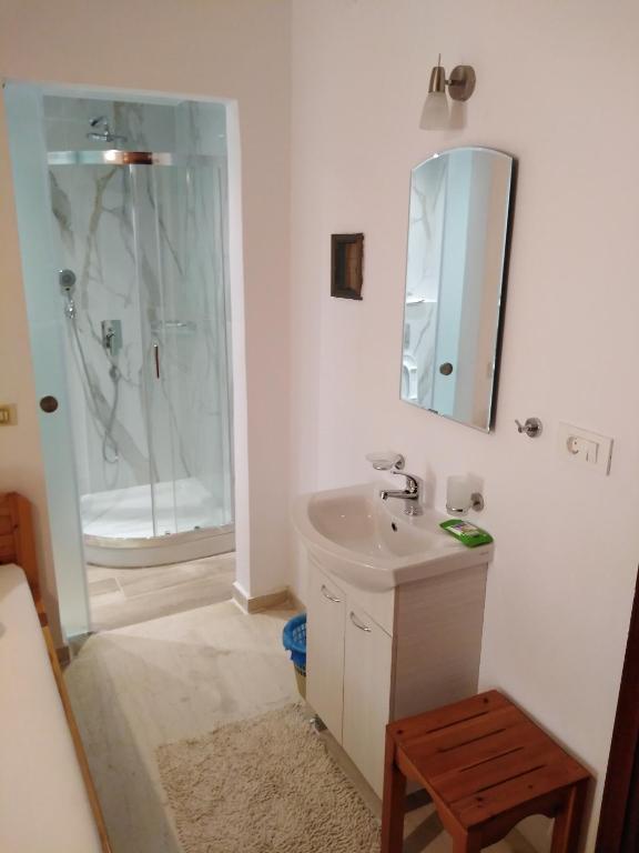 Koupelna v ubytování Ηotel Della