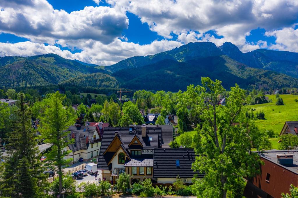 Nespecifikovaný výhled na hory nebo výhled na hory při pohledu z bed and breakfast