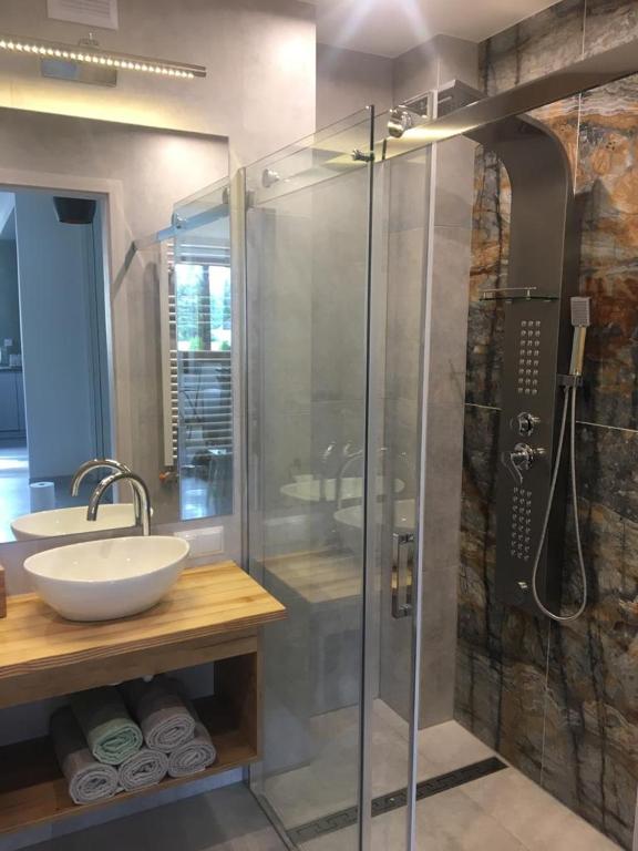 Kúpeľňa v ubytovaní Apartamenty Pod Jesionem