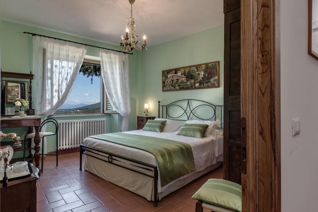 เตียงในห้องที่ Castellinuzza