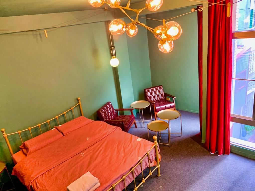 Postel nebo postele na pokoji v ubytování Hinoki Mansion